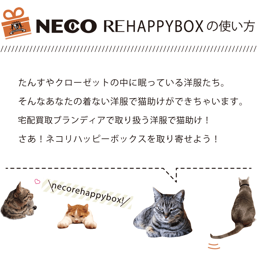 ネコリハッピーボックスの使い方