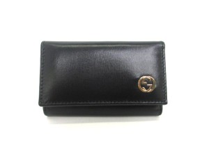 グッチ(GUCCI)黒革の財布