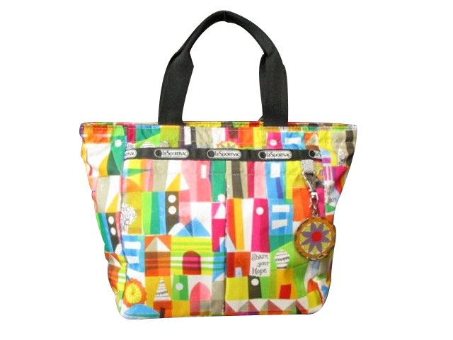 LESPORTSAC(レスポートサック)ハンドバッグ/ディズニーコラボ/It’a　Small　World
