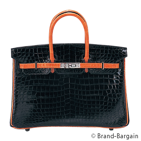 HERMES(エルメス）_バーキン25_ブラック×オレンジ