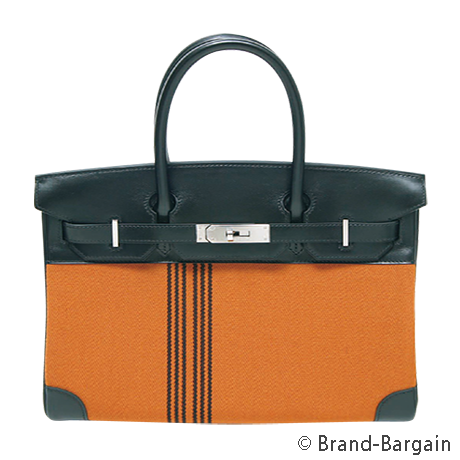 HERMES(エルメス）_バーキン30_オレンジ×ブラック
