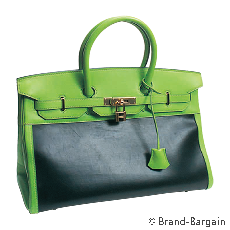 HERMES(エルメス）_バーキン35_ブラック×アップルグリーン