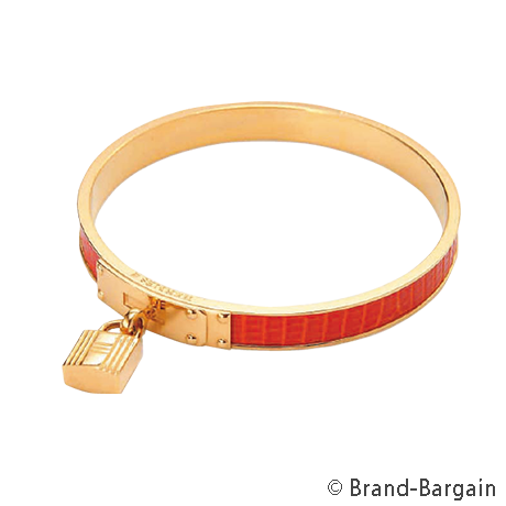 HERMES(エルメス）_カデナ付きケリーブレス_レッド