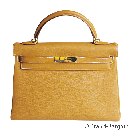 HERMES(エルメス）_ケリー35（内縫い）_ゴールド