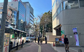 そのまま300mほどまっすぐ進む